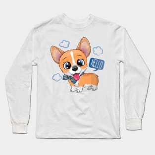 Cute Corgi dog Long Sleeve T-Shirt